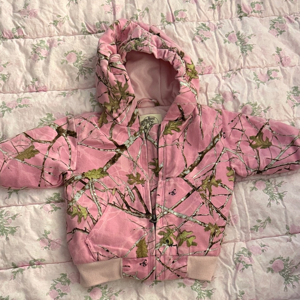 Bass Pro Shops Pink Camo Kids Puffer Jacket